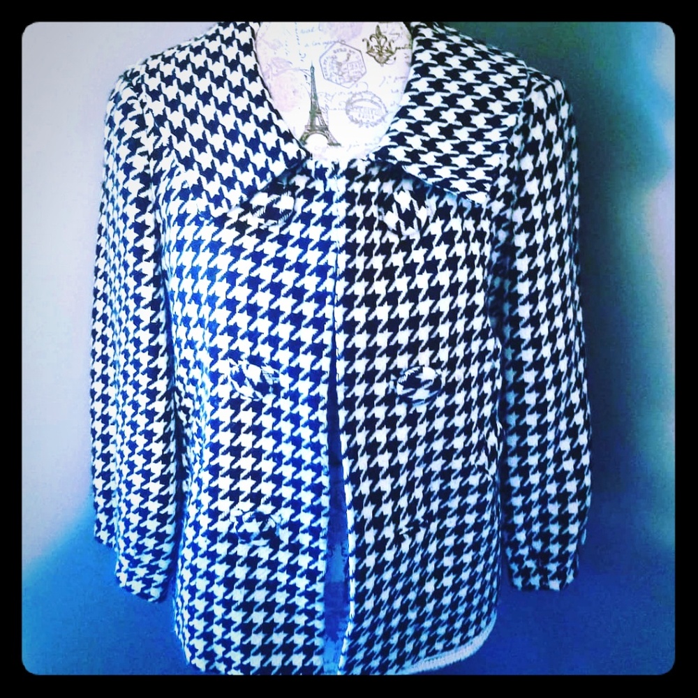 Black and White Winter Coat